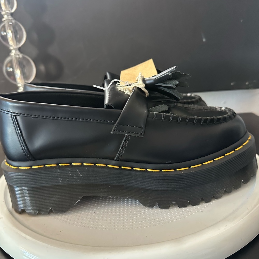 🆕Dr. Martens ADRIAN QUAD PLATFORM Tassel Loafers - Picture 11 of 17